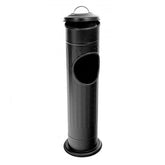 Waste bin with ashtray - Black